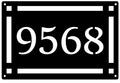 Arts & Crafts Metal Address Sign — Horizontal